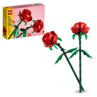 LEGO Botanicals Roses, Flowers Set, Compatible with Flower Bouquets, 40460