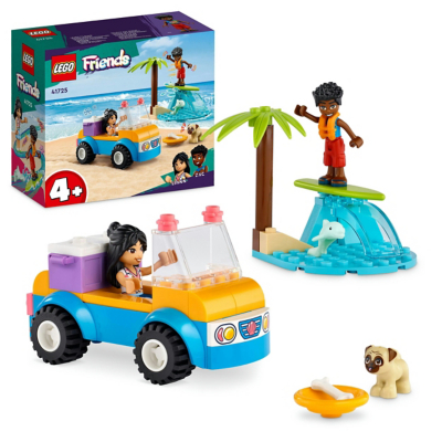LEGO Friends Beach Buggy Fun Playset with Toy Car 41725 Toys & Character at ASDA