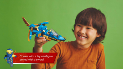 LEGO NINJAGO Jay's Lightning Jet EVO Toy Plane Set 71784 Toys