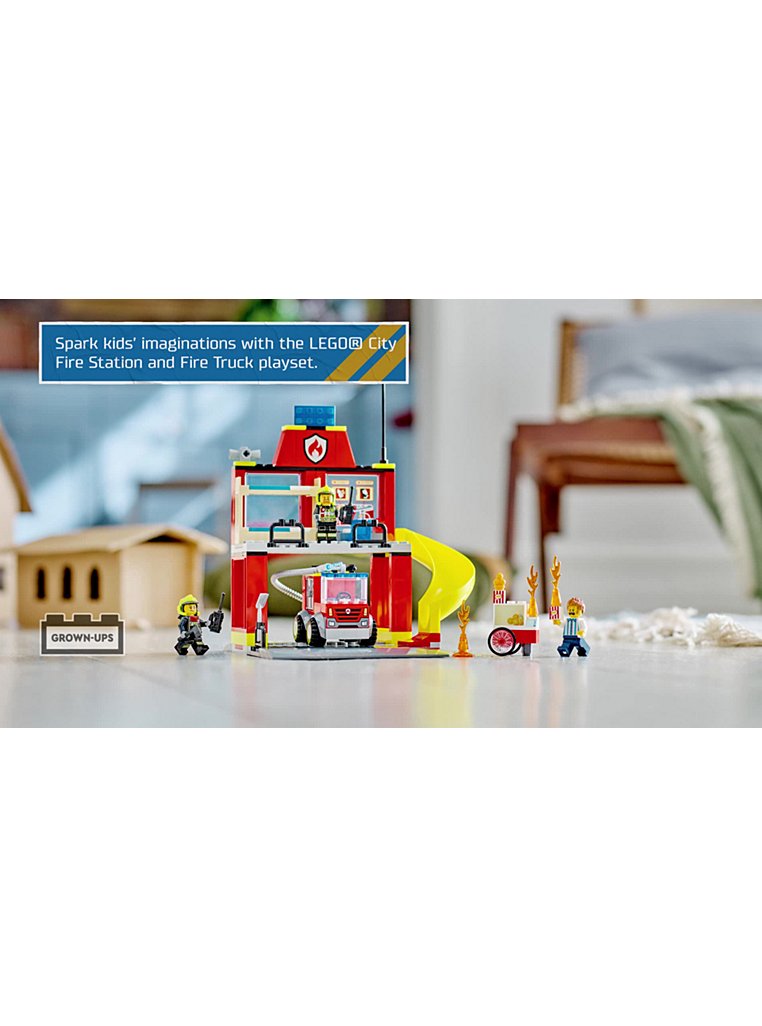 LEGO City Fire Station and Fire Engine Toys 60375 | Toys