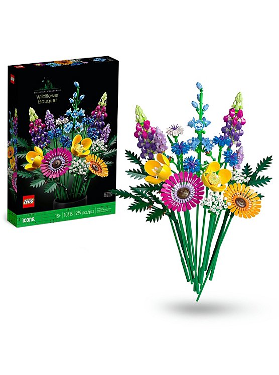 LEGO Icons Wildflower Bouquet Set for Adults 10313