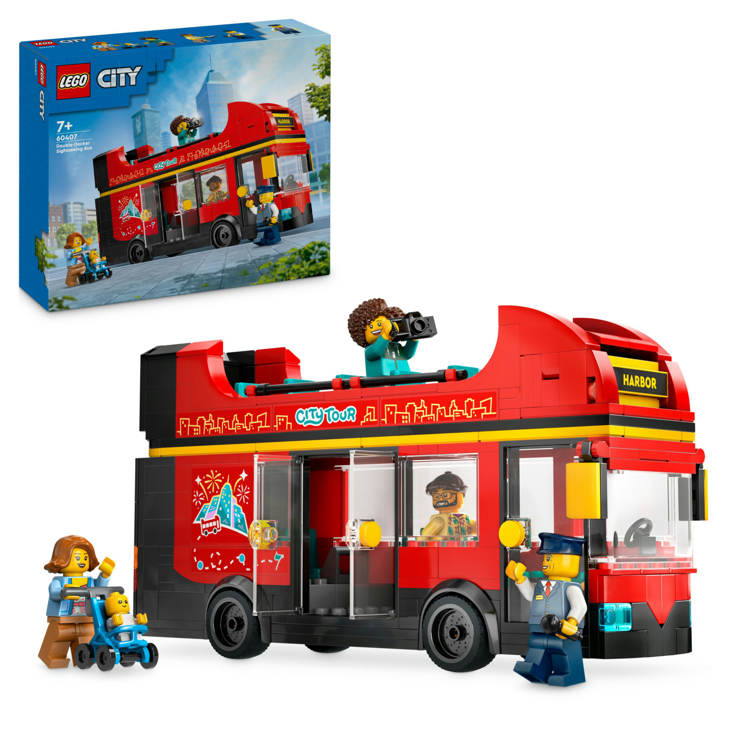 Lego Red City Double-Decker Sightseeing Bus 60407