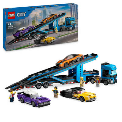 LEGO City Car Transporter Truck with Sports Cars Toys