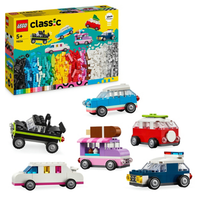 LEGO Classic Creative Vehicles, Colourful Model Cars Kit