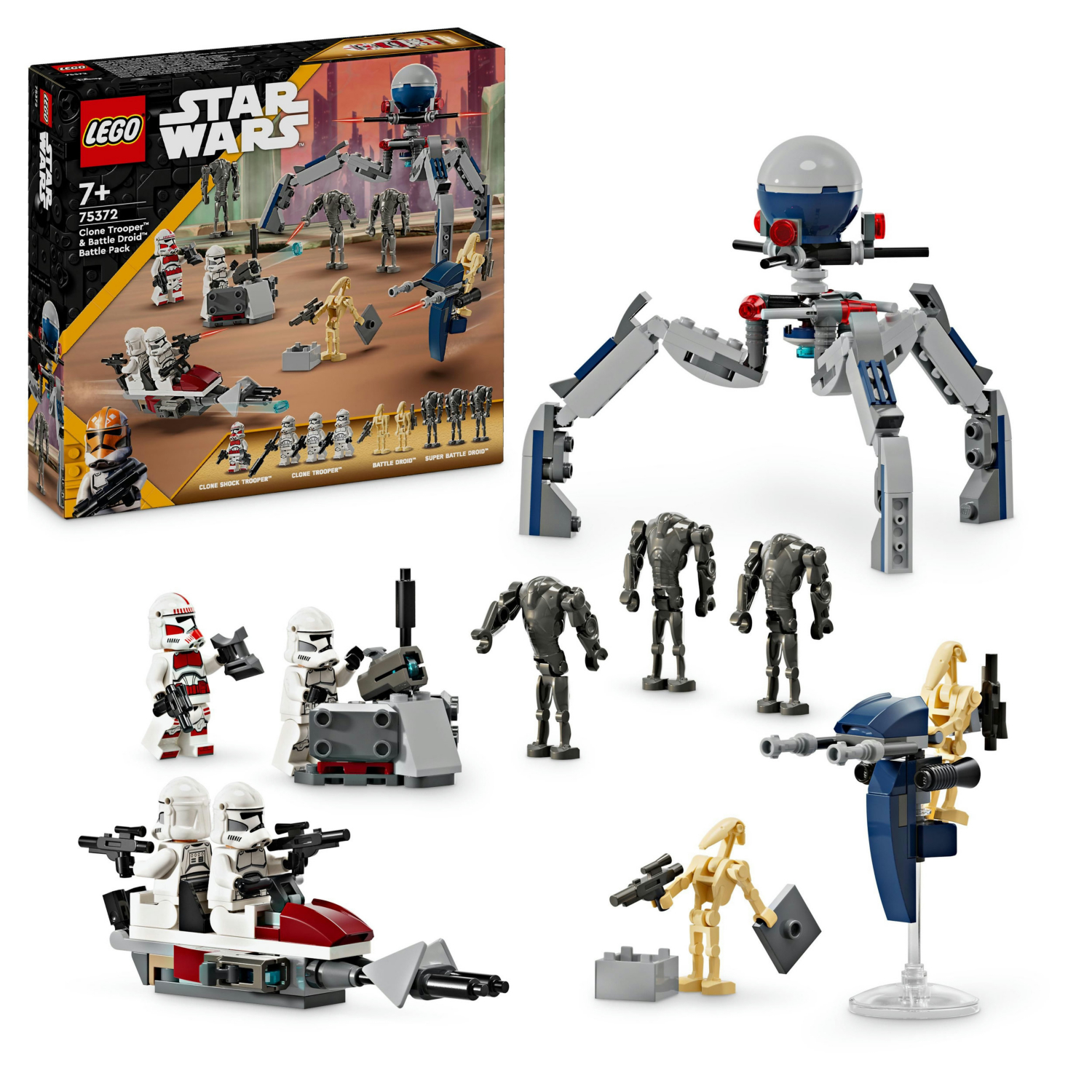 LEGO Star Wars Clone Trooper Battle Pack with Droids & Vehicles 75372 - Image 11