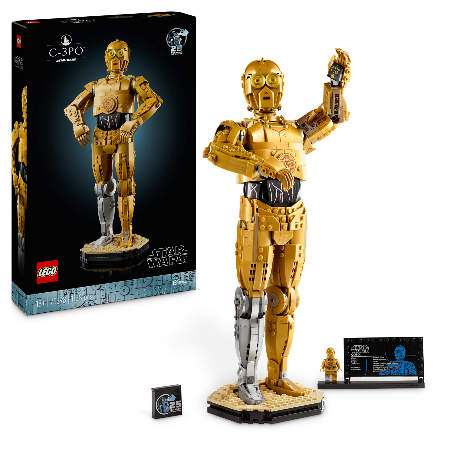 Lego Star Wars C-3Po, Droid Character Figure 75398