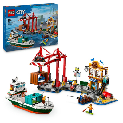 LEGO City Seaside Harbour with Cargo Ship Toy Toys Character