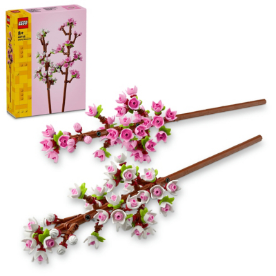 LEGO Cherry Blossoms, Artificial Faux Flowers Set, Valentine's Day Gift
