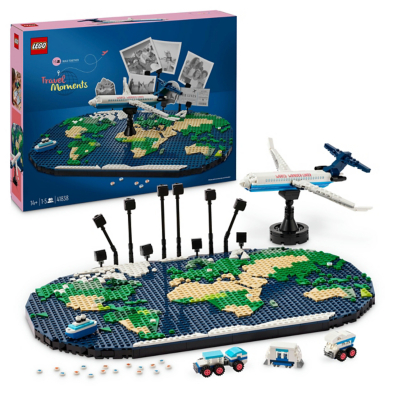 スクエア✩ターミナル＆apg レジ セット LEGO Family Travel Moments World Map Toy Set 41838 | Toys
