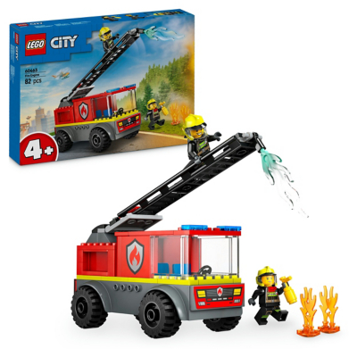 LEGO City Fire Engine with Ladder Toy Playset 60463 Toys