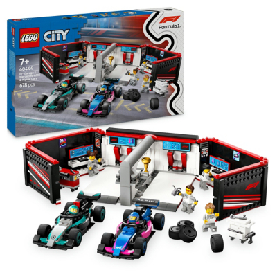 LEGO City F1 Garage Mercedes-AMG Alpine Cars 60444 Toys