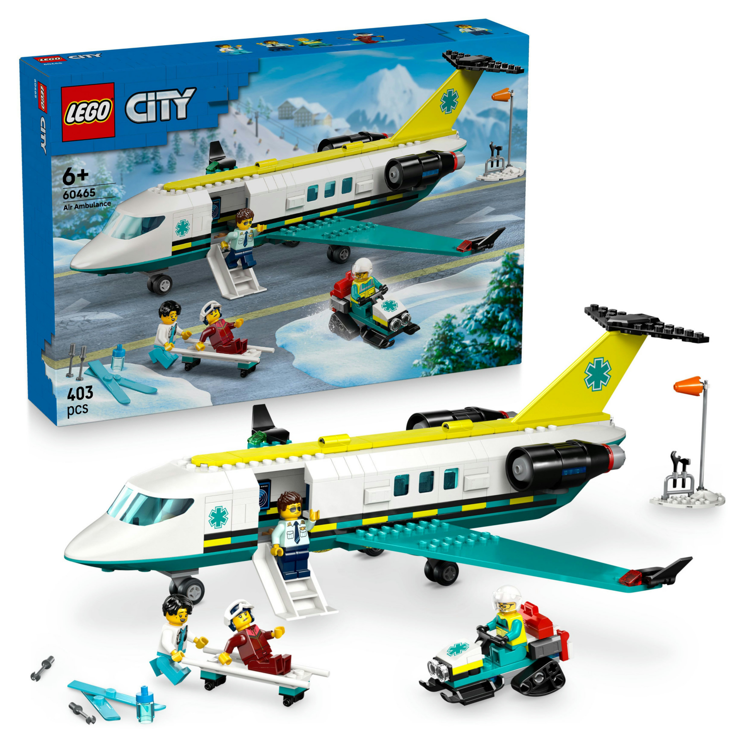 Lego City 60465 Emergency Air Ambulance Airplane - Image 2