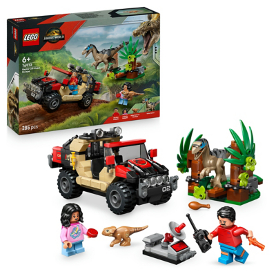 Lego Jurassic World 76972 Raptor Off-Road Escape Dinosaur Playset