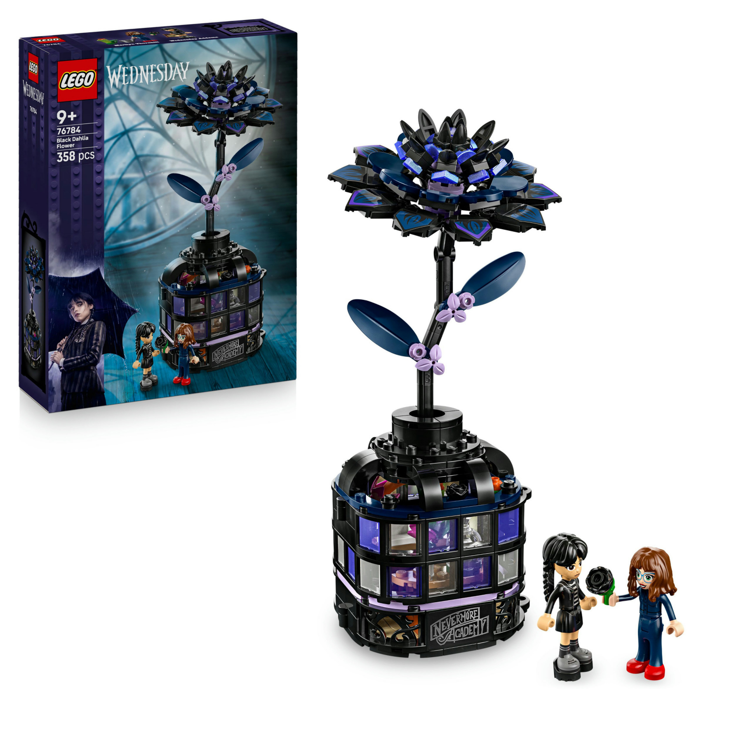 LEGO Wednesday Black Dahlia Flower Construction Set 76784 - Image 18