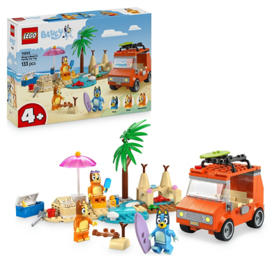 LEGO Bluey's Beach & Family Car Trip toy for 4+ year old girls and boys (11202)