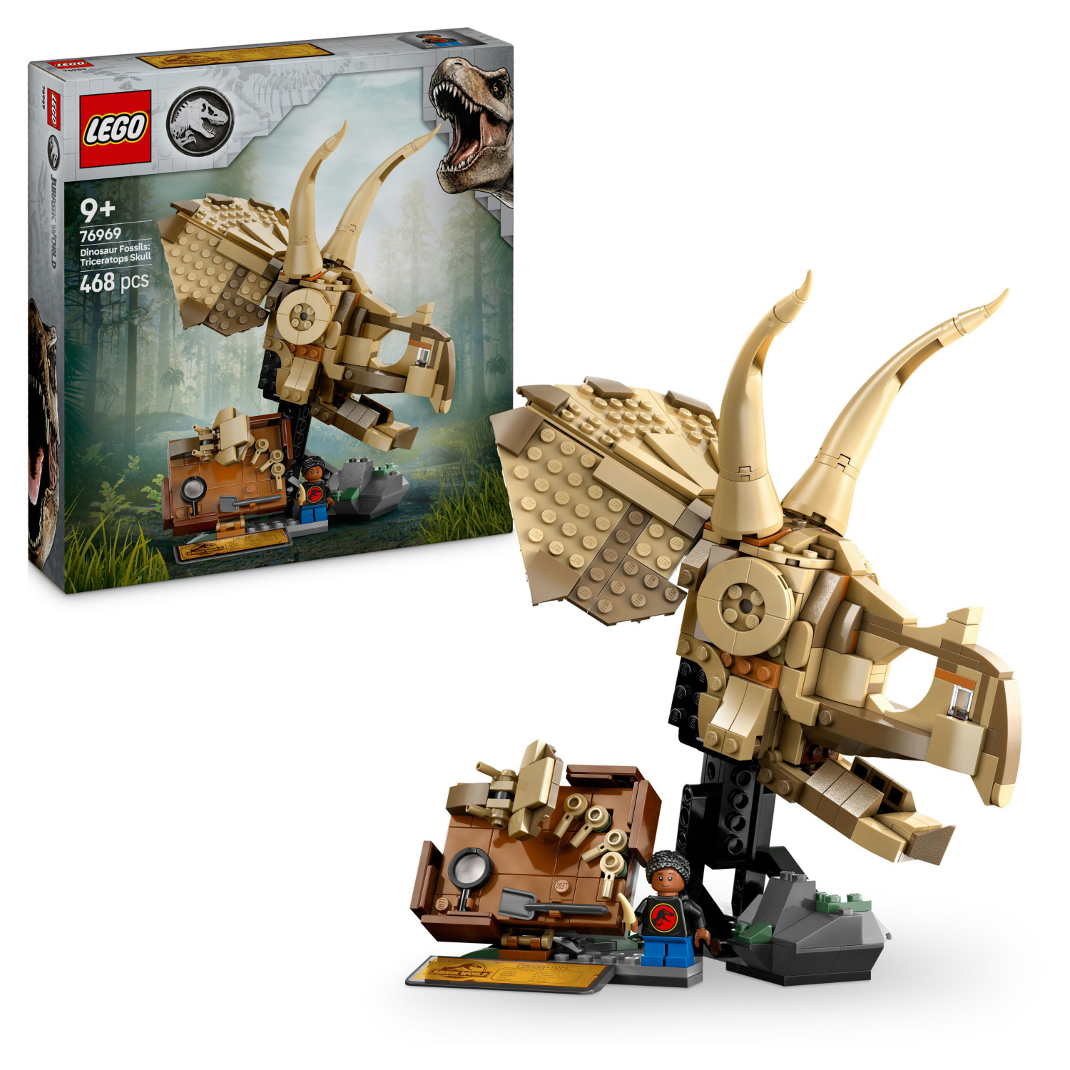 Lego Multi Jurassic World Dinosaur Fossils: Triceratops Skull 76969