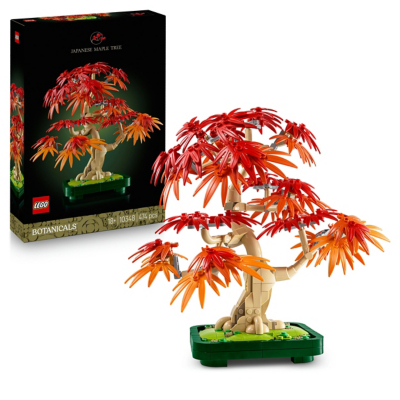 LEGO Botanicals Japanese Red Maple Bonsai Tree Construction Set 10348
