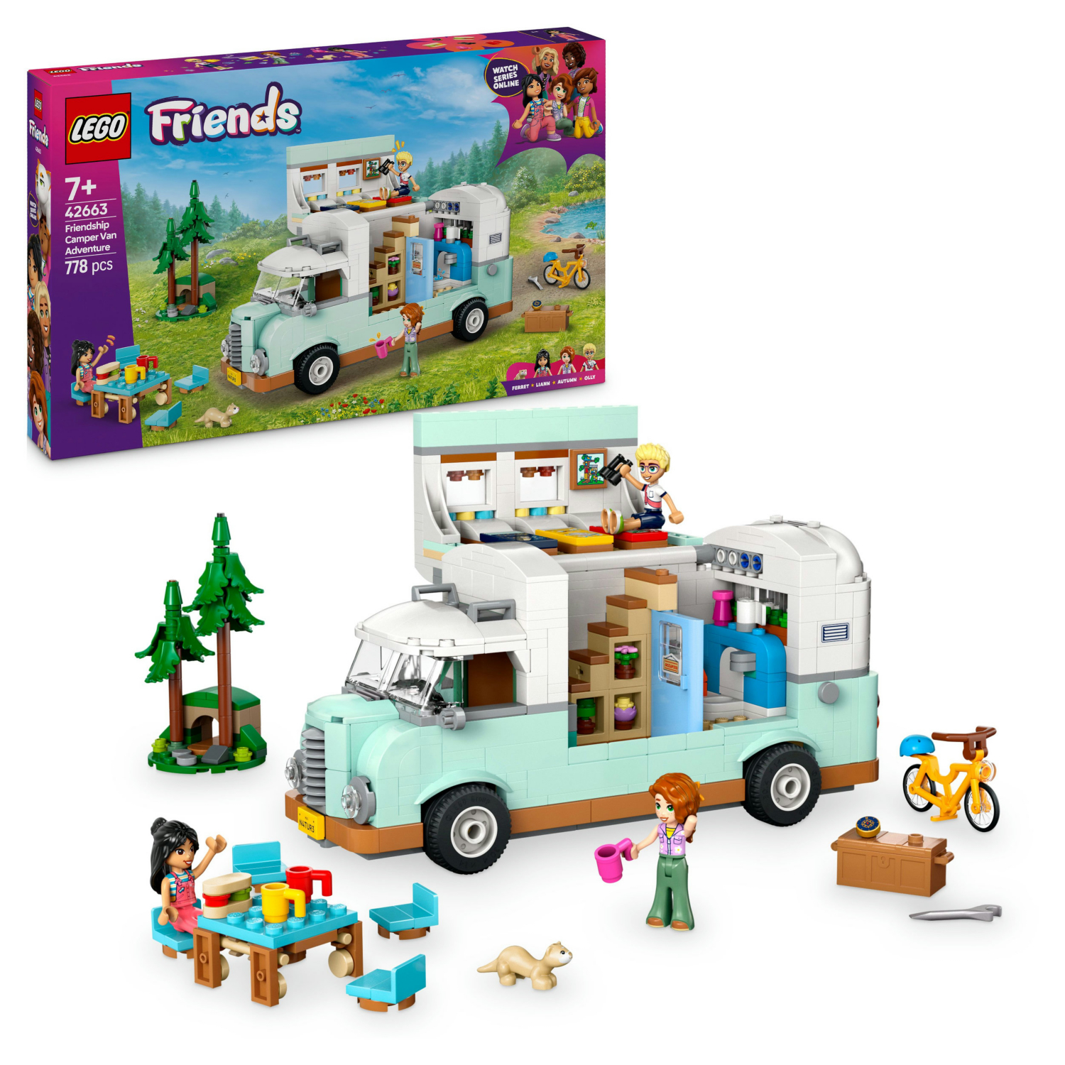 Lego Multi Friends Friendship Camper Van Adventure 42663