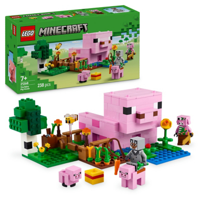 Lego Minecraft 21268 The Baby Pig House Toy Farm Animal Playset