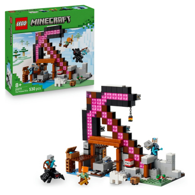 Lego Minecraft 21277 The Pickaxe Mine Playset with Tools & Figures