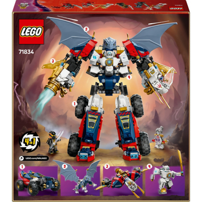 LEGO NINJAGO 4in1 Zane's Ultra Combiner Mech 71834 | Toys