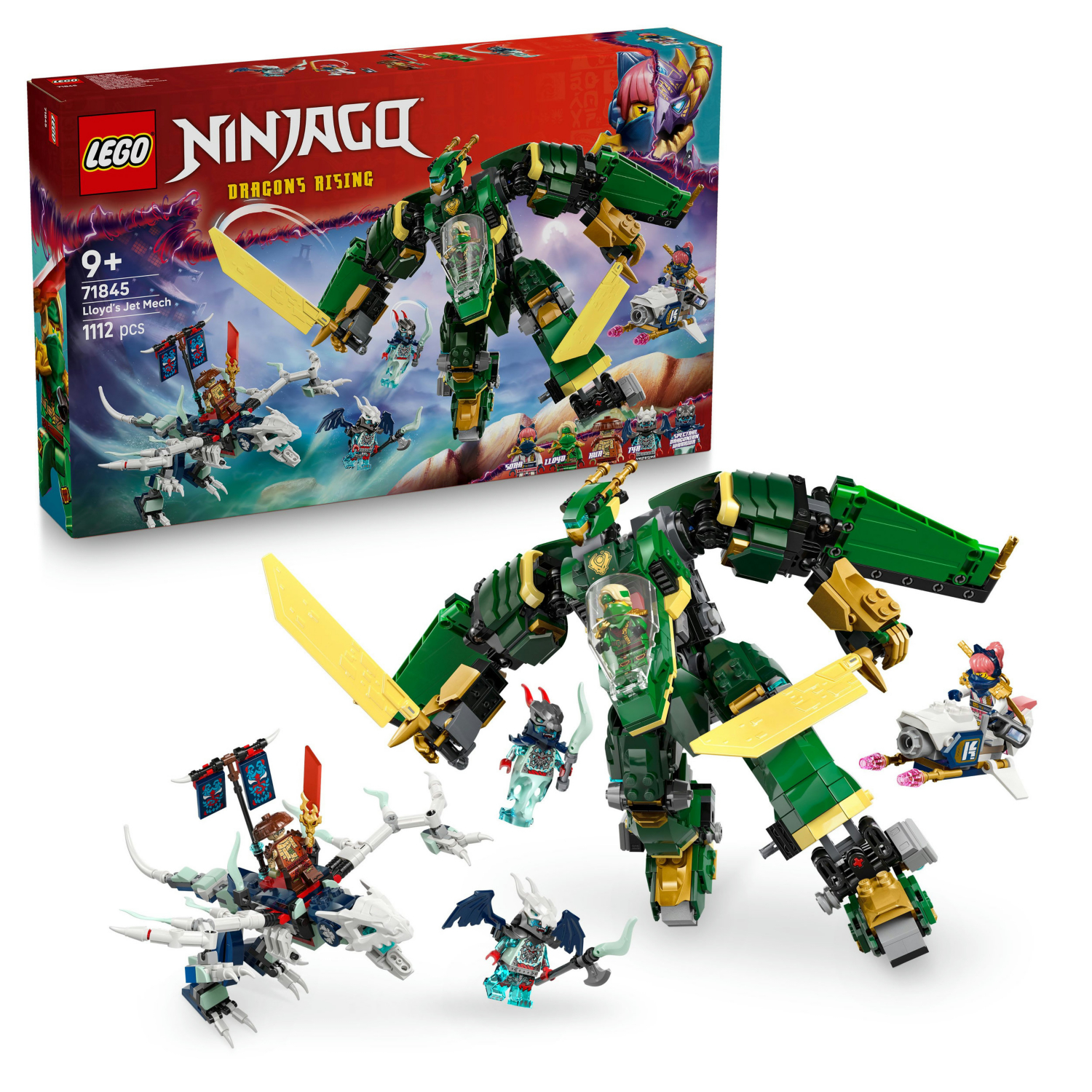 Lego Ninjago Lloyd's Jet Mech Ninja Toy Set 71845