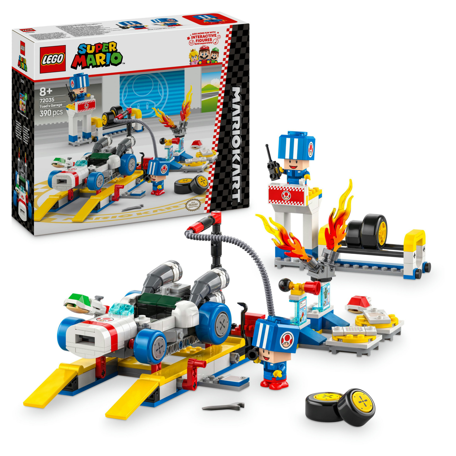 LEGO® Super Mario: Mario Kart – Toad’s Garage Toy Set 72035 - Image 16