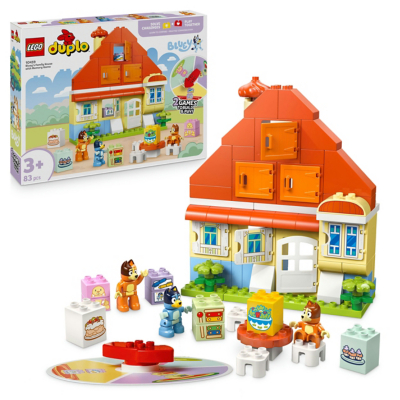 LEGO® DUPLO® Bluey: Bluey’s Family House with Memory Game Interactive Toy 10459