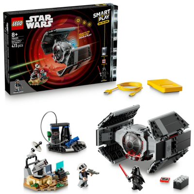 LEGO Star Wars SMART Play With SMART Brick Darth Vader's TIE Fighter Construction Set 75421