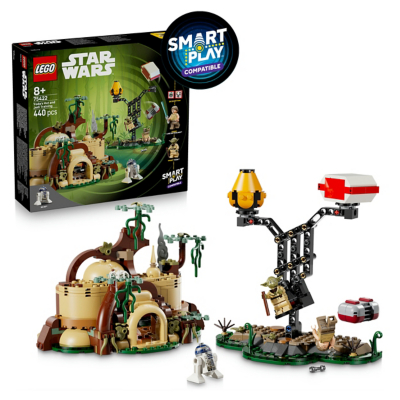 LEGO Star Wars SMART Play Compatible Yoda's Hut And Jedi Training Construction Set 75422