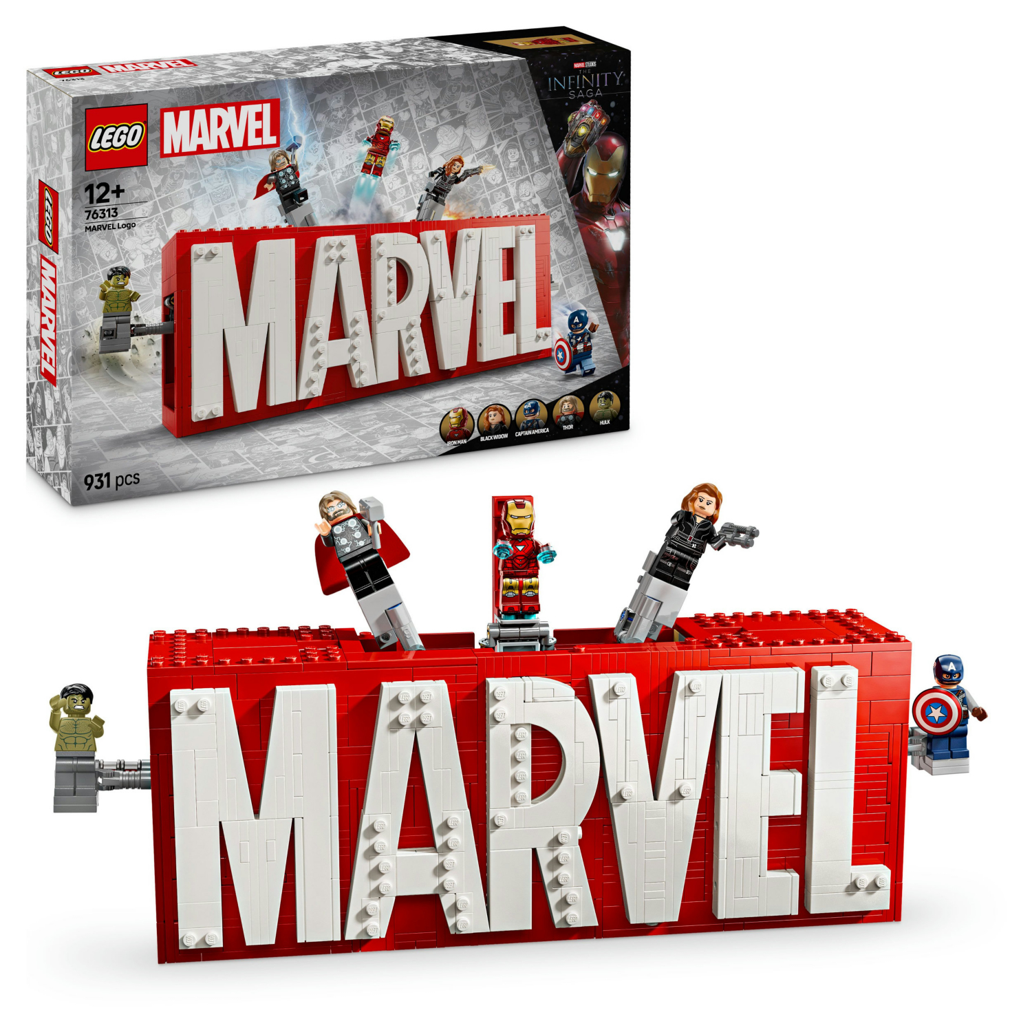 LEGO Super Heroes: Marvel Logo & Minifigures (76313) New, Unopened, Sealed - Image 11