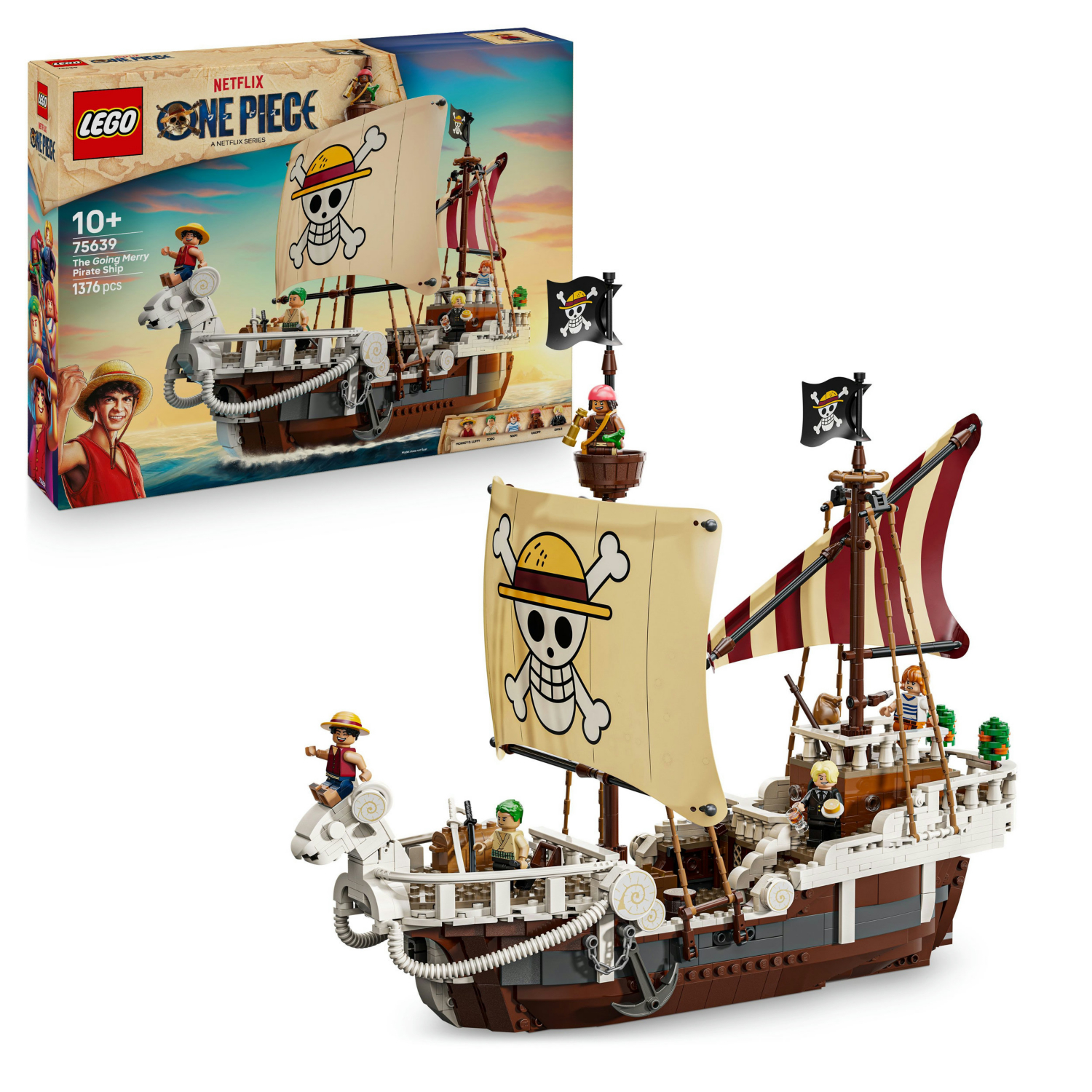 LEGO LEGO ONE PIECE The Going Merry Pirate Ship Boat Toy 75639 - Image 5
