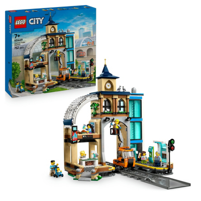 LEGO City Central Train Station Construction Toy Set 60469