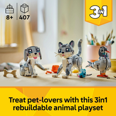 LEGO Creator 3in1 Playful Cat Toy Animal Set 31163 | Toys