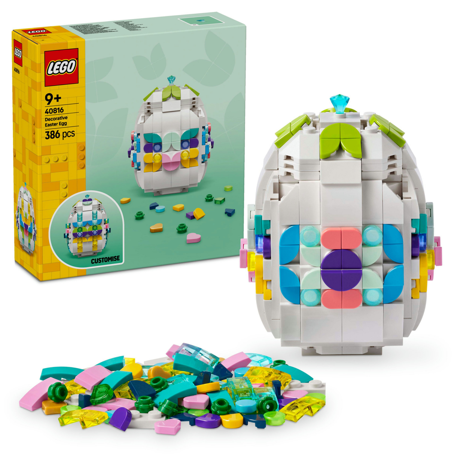 Lego Multi Decorative Easter Egg Toy For Kids 40816
