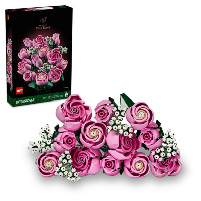 LEGO Botanicals Bouquet Of Pink Roses Construction Set 10374