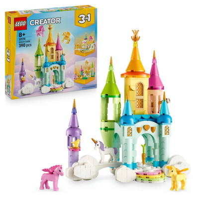 LEGO Creator 3in1 Unicorn Castle Toy for Kids 31175