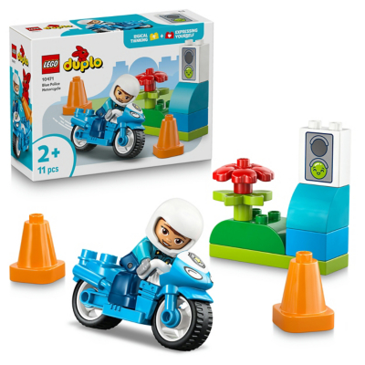 LEGO DUPLO Blue Police Motorcycle Toy 10471