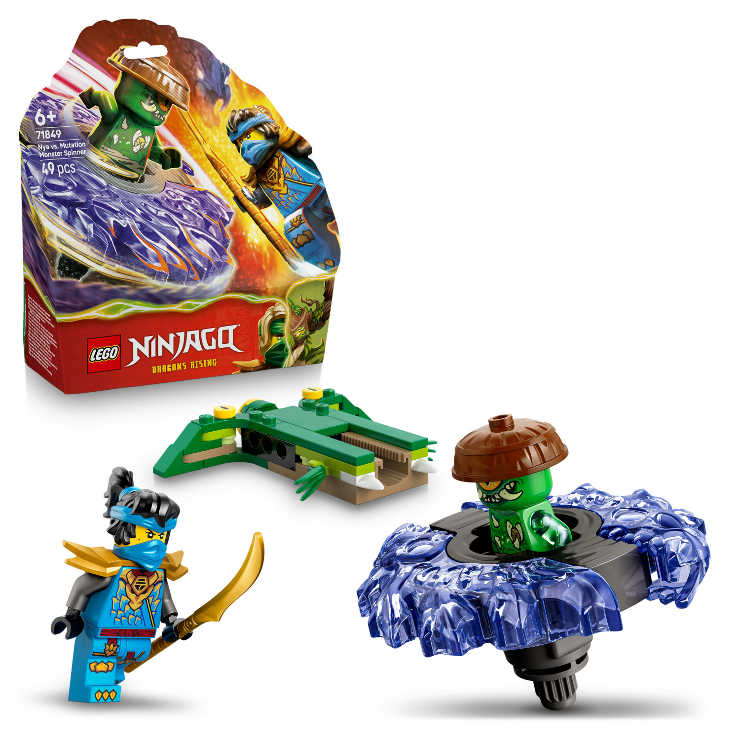 Lego Ninjago Nya Vs. Mutation Monster Spinner 71849