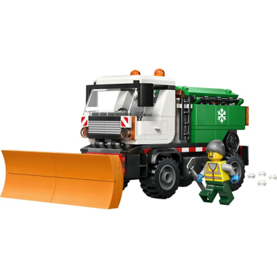 LEGO City Snowplough Truck Toy Vehicle with Minifigure 60490