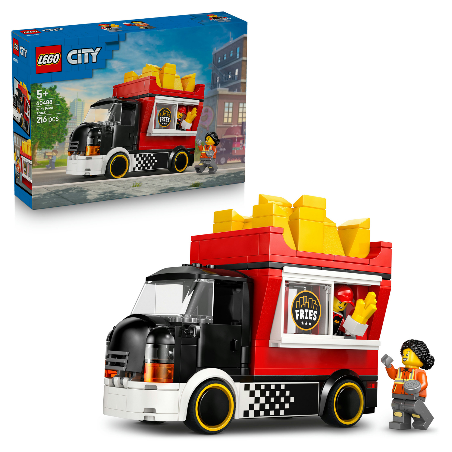 Lego City Fries Food Truck Toy - Building Set 60488