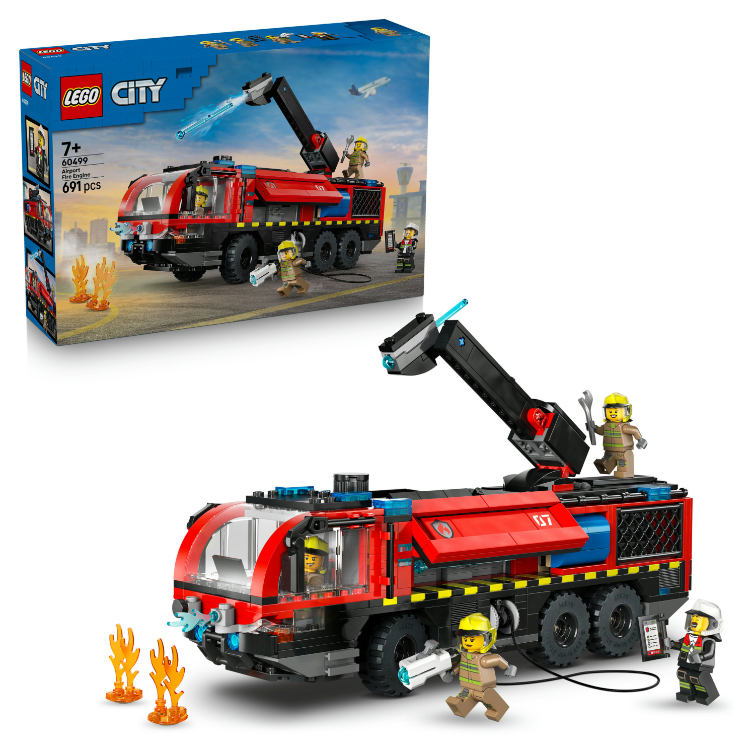 Lego City Airport Fire Engine Truck Toy 60499