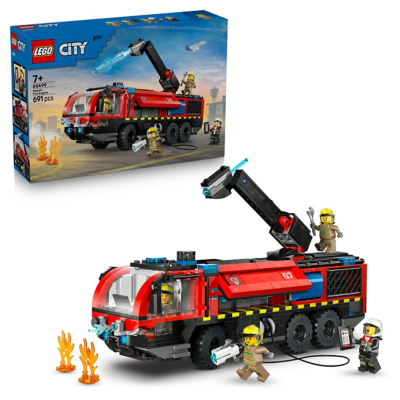LEGO City Airport Fire Engine Toy Truck Building Set 60499