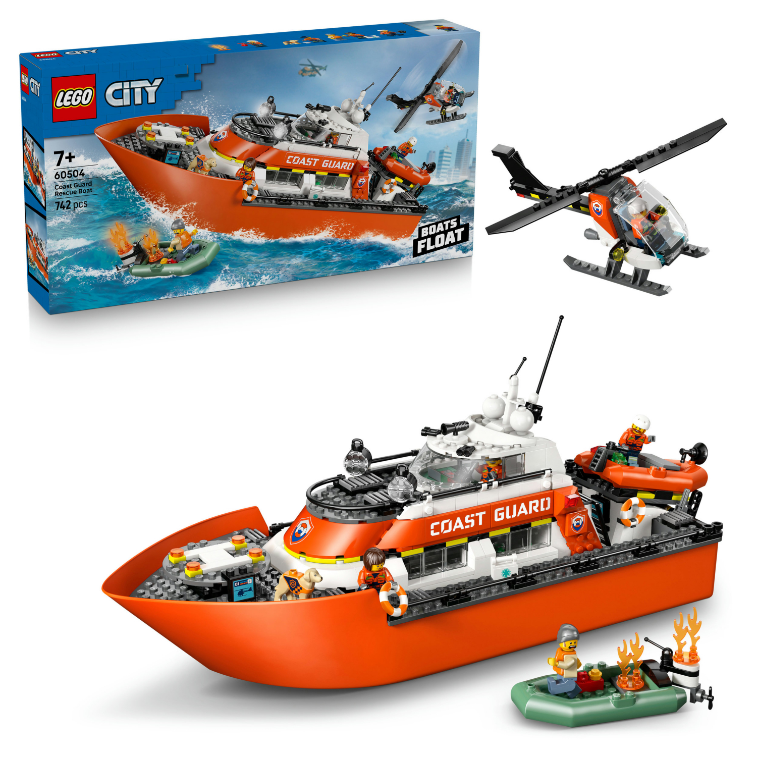 Lego City Boys Coast Guard Rescue Size 7 - Image 11