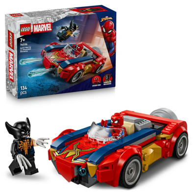 LEGO Marvel Spider-Man Car vs. Venomized Wolverine Construction Set 76336