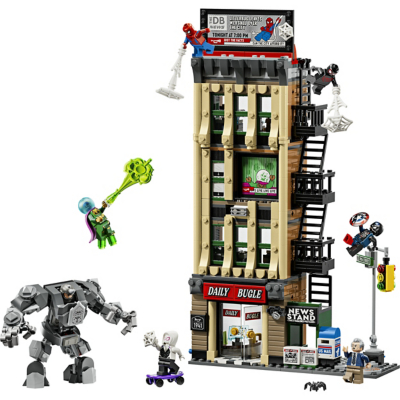 LEGO Marvel Spider-Man vs. Mysterio The Daily Bugle Construction Set 76342