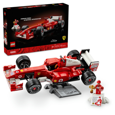 LEGO Icons Ferrari F2004 and Michael Schumacher Construction Set 11375