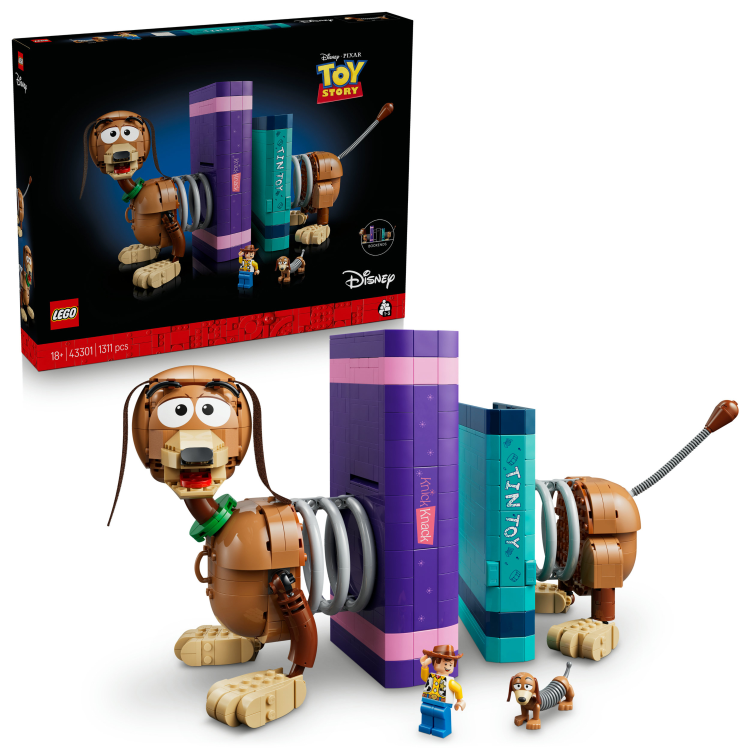 LEGO ǀ Disney and Pixar Toy Story Slinky Dog Bookends (43301) - Image 10
