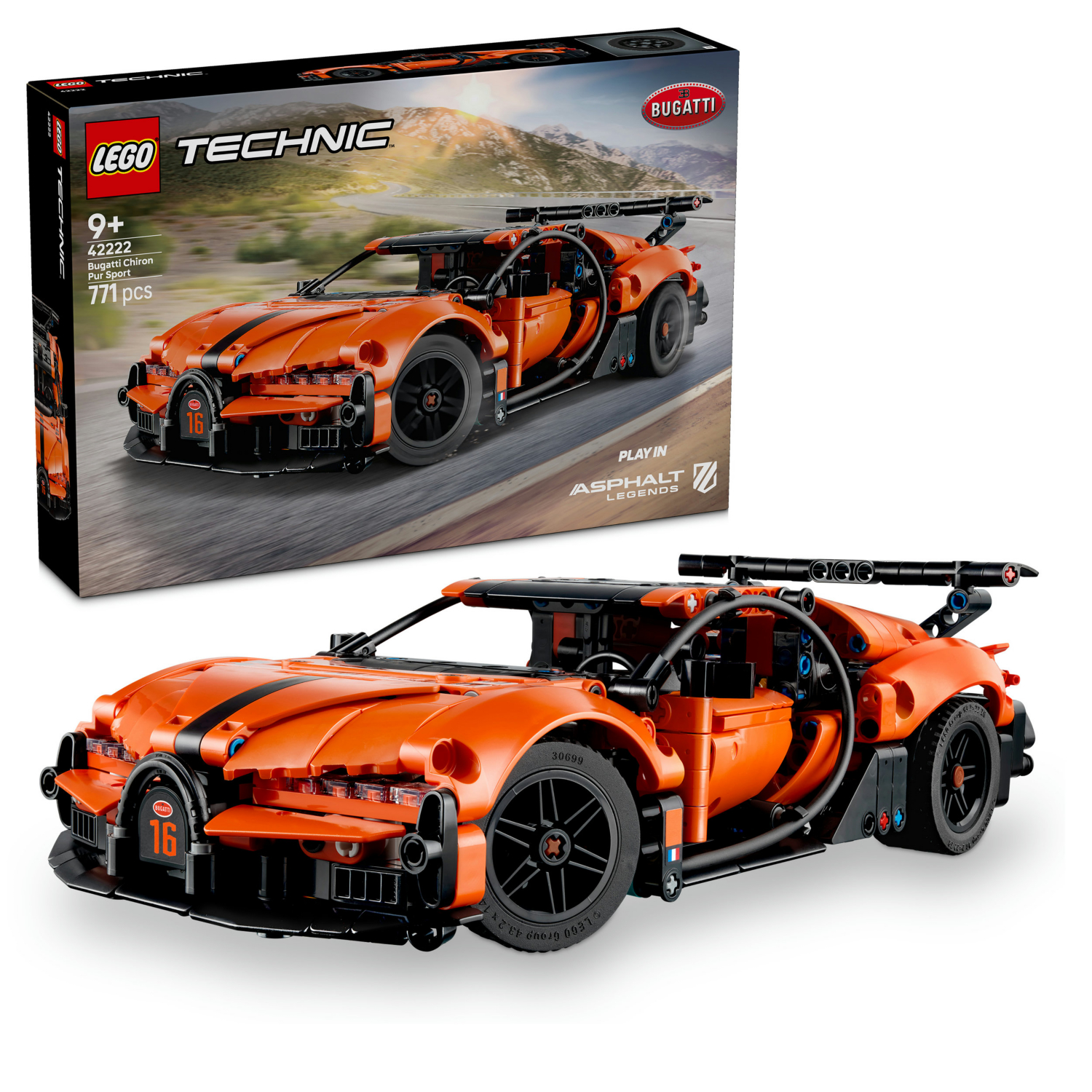Lego Technic Bugatti Chiron Pur Sport Hypercar 42222 - Image 19