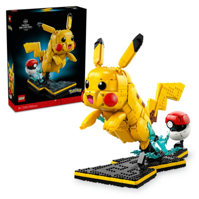 LEGO Pokemon Pikachu and Poke Ball Construction Set 72152